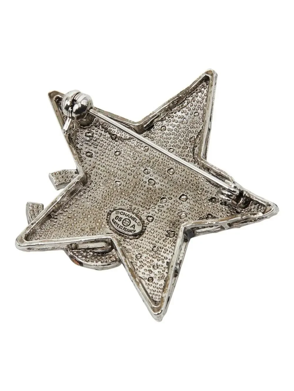 Chanel Cc Logo Star Brooch Silver-Tone #299632C76B